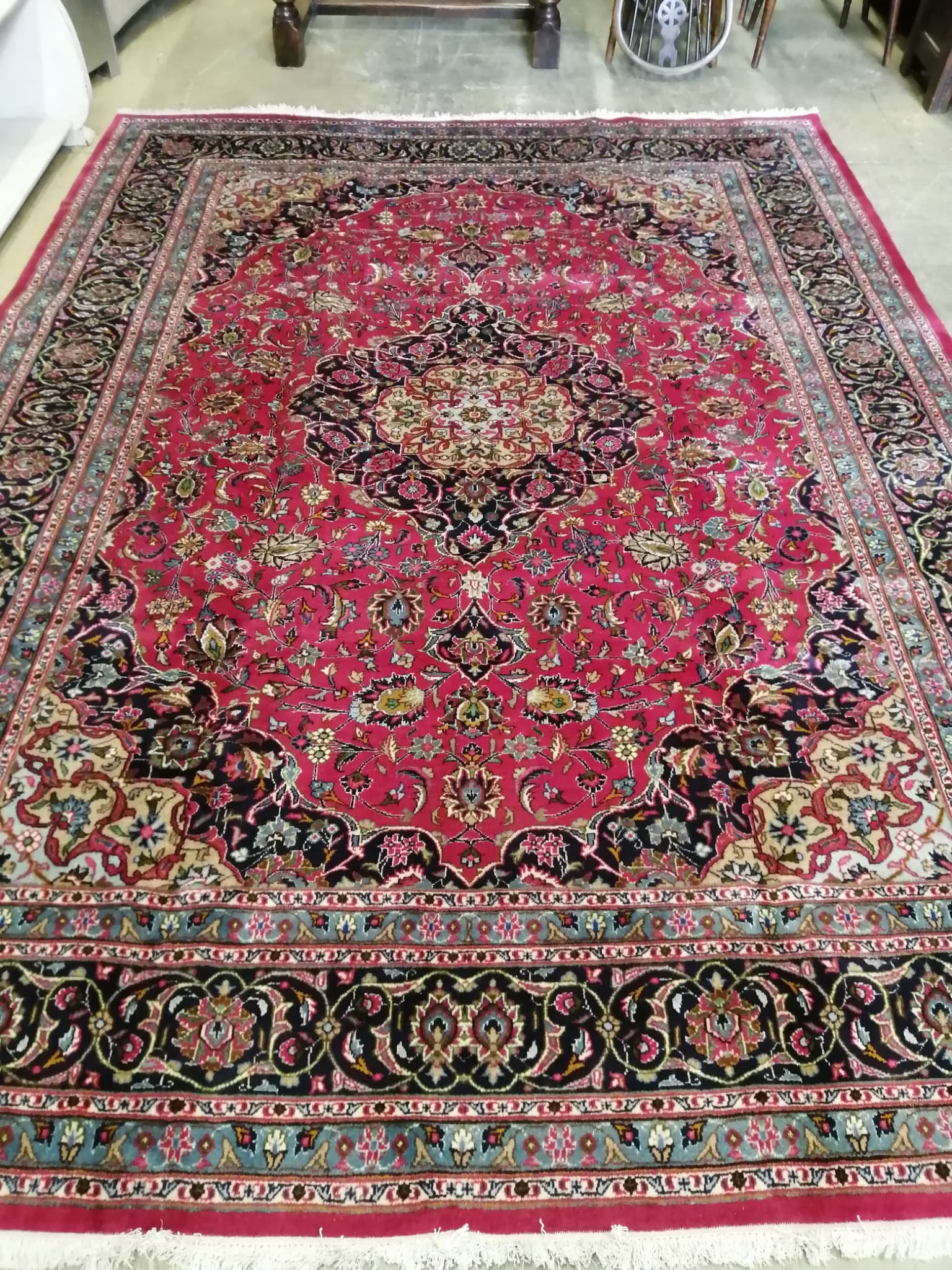 A Meshed red ground carpet, 340 x 250cm